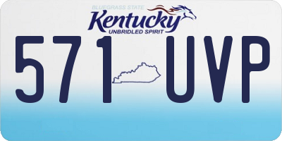 KY license plate 571UVP