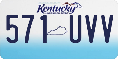 KY license plate 571UVV