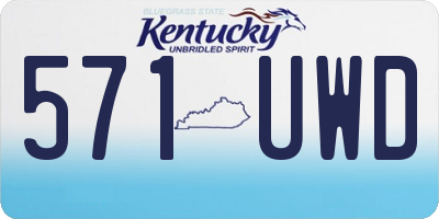KY license plate 571UWD