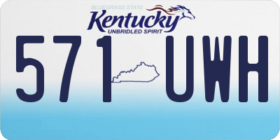 KY license plate 571UWH
