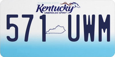 KY license plate 571UWM