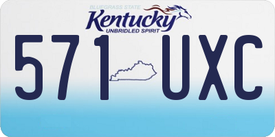 KY license plate 571UXC