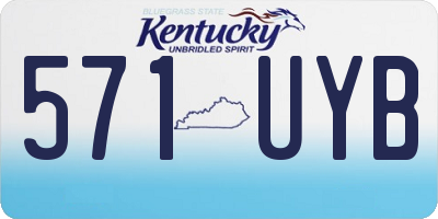 KY license plate 571UYB