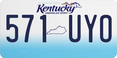 KY license plate 571UYO