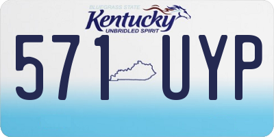 KY license plate 571UYP
