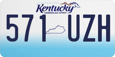 KY license plate 571UZH