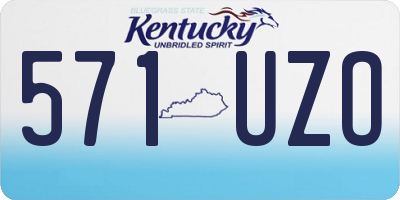 KY license plate 571UZO