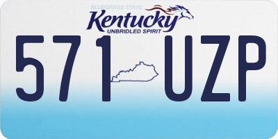 KY license plate 571UZP