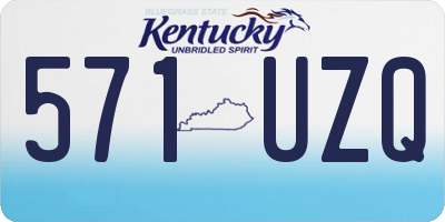 KY license plate 571UZQ