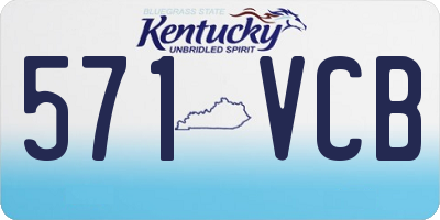 KY license plate 571VCB