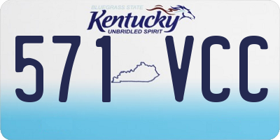 KY license plate 571VCC
