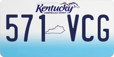 KY license plate 571VCG