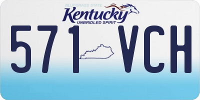 KY license plate 571VCH