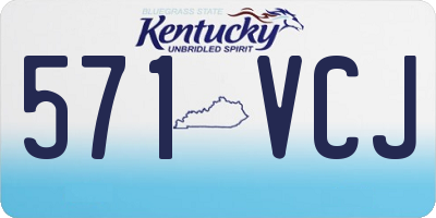 KY license plate 571VCJ