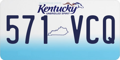 KY license plate 571VCQ