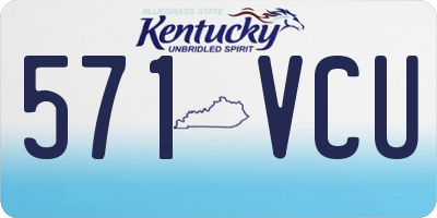 KY license plate 571VCU