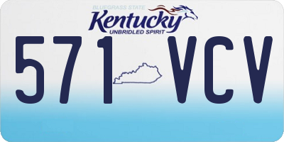 KY license plate 571VCV