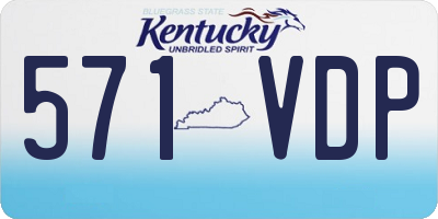 KY license plate 571VDP
