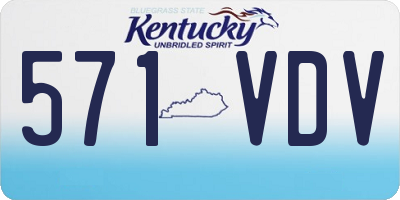 KY license plate 571VDV