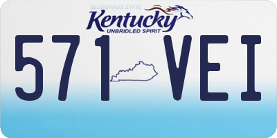 KY license plate 571VEI