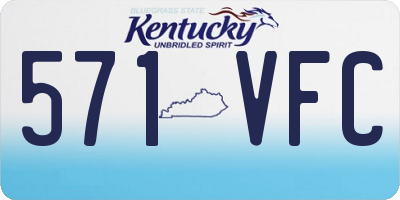 KY license plate 571VFC