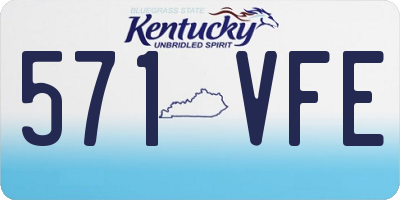 KY license plate 571VFE