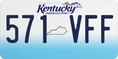 KY license plate 571VFF