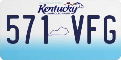 KY license plate 571VFG