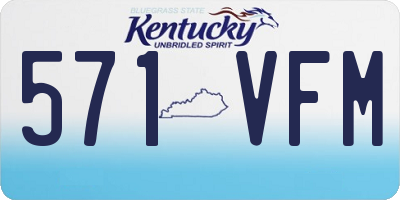 KY license plate 571VFM