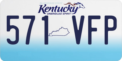 KY license plate 571VFP