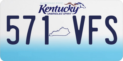 KY license plate 571VFS