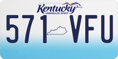 KY license plate 571VFU