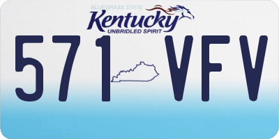 KY license plate 571VFV