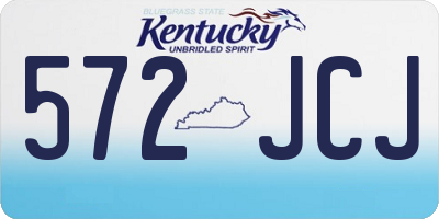 KY license plate 572JCJ