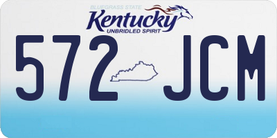 KY license plate 572JCM