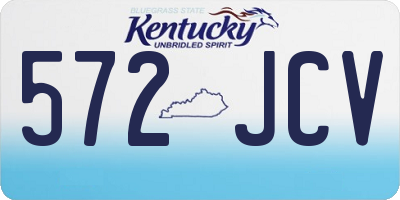 KY license plate 572JCV