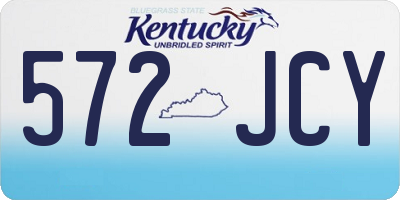 KY license plate 572JCY