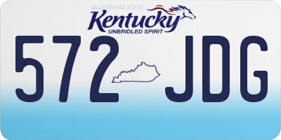 KY license plate 572JDG