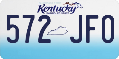 KY license plate 572JFO