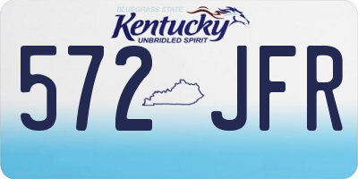 KY license plate 572JFR