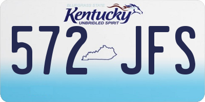 KY license plate 572JFS