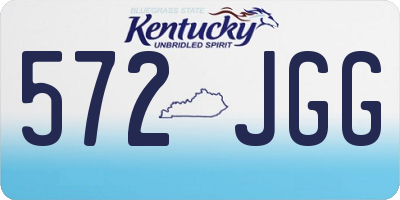 KY license plate 572JGG