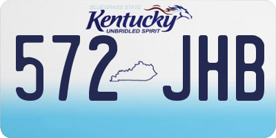 KY license plate 572JHB