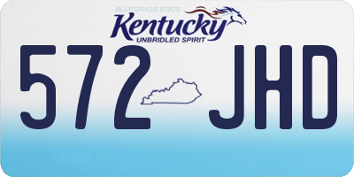 KY license plate 572JHD