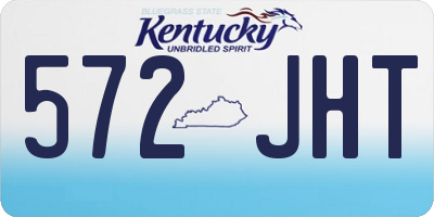 KY license plate 572JHT