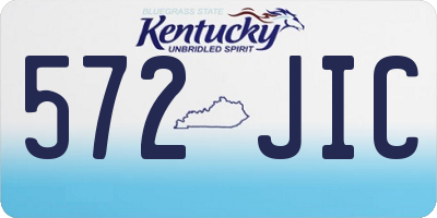 KY license plate 572JIC