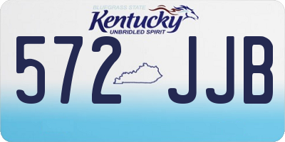 KY license plate 572JJB