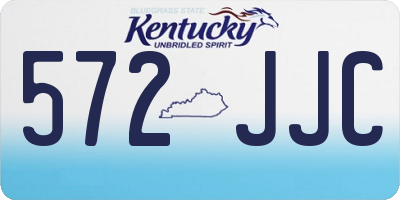 KY license plate 572JJC
