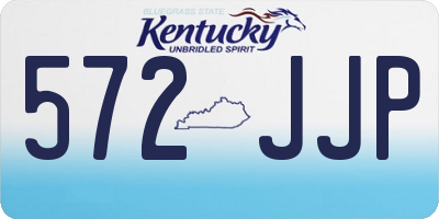 KY license plate 572JJP