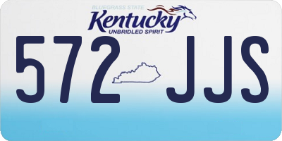 KY license plate 572JJS